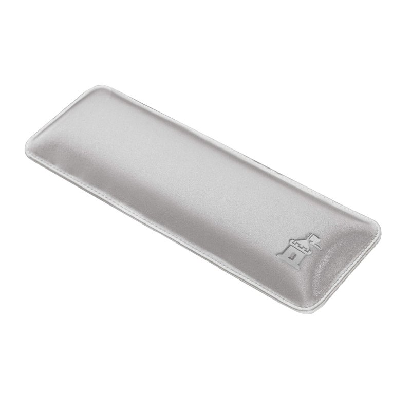 Castle Bailey Compact by Castle - Wrist Rest for Keyboards with Around 61 Keys - Leather Ergonomic Computer Extra Firm Keyboard Wrist Support for Typists, Gaming, Heavy Office Use (Stone, Compact Size) - Image 1